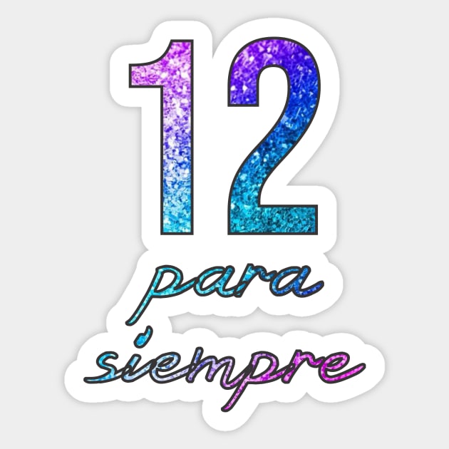 TWELVE FOREVER glitter Sticker by Adadita